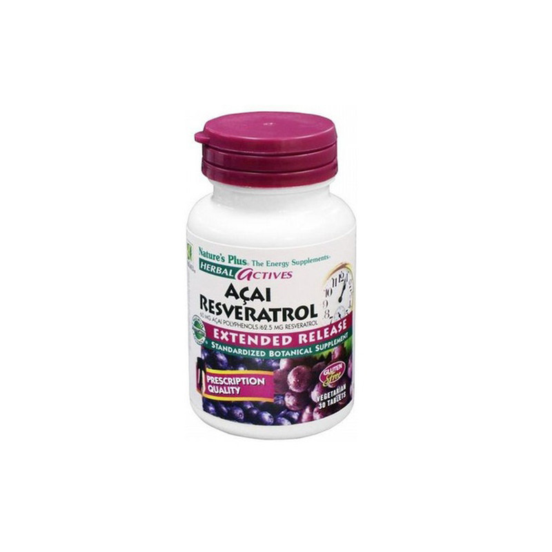 Natures plus acai resveratrol antioxidante 30 comprimidos - Farmacia en Casa Online