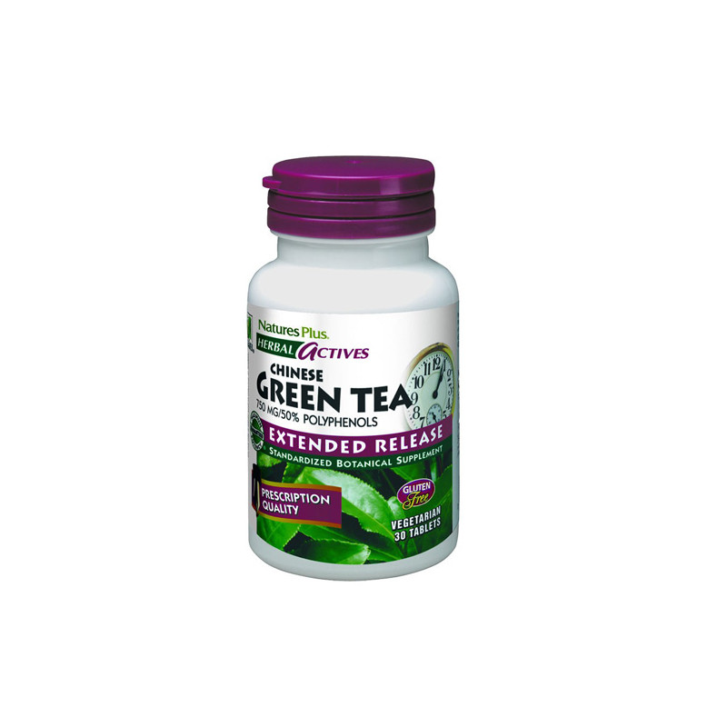 Natures Plus Te Verde Chino 30Comp - Farmacia en Casa Online