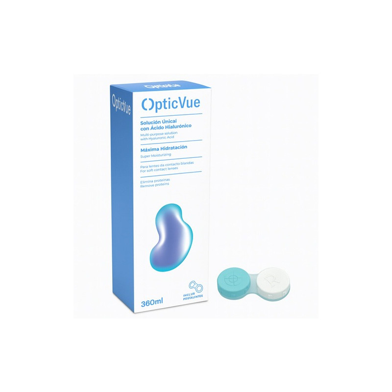 OpticVue Solucion Unica con Acido Hialuronico 360ml - Farmacia en Casa Online