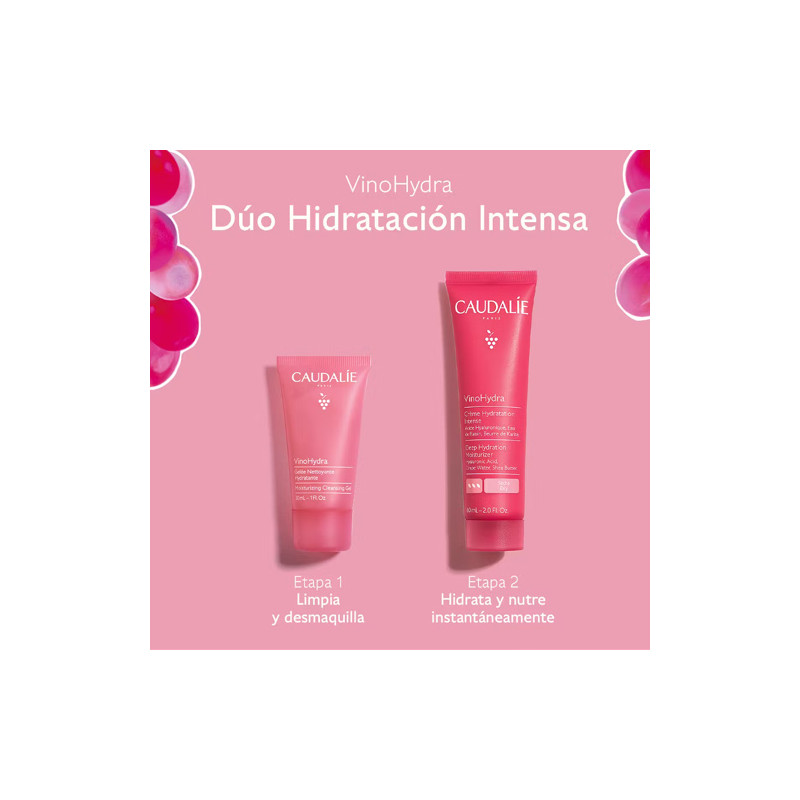 Caudalie VinoHydra Cr Hidratacion Intensa 60ml +Gel 30ml - Farmacia en Casa Online