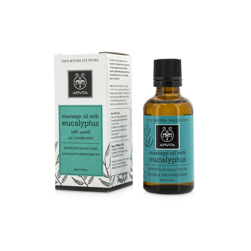 Apivita eucalyptus aceite de masaje para el invierno 50ml - Farmacia en Casa Online