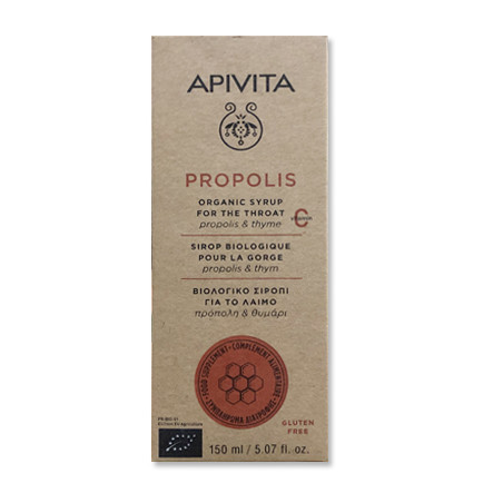 Apivita Propolis Vit C Jarabe Garganta Propoleo Y Tomillo 150ml - Farmacia en Casa Online