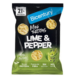 Bicentury Mini Tortitas Sabor Lima y Pimienta 60gr - Farmacia en Casa Online