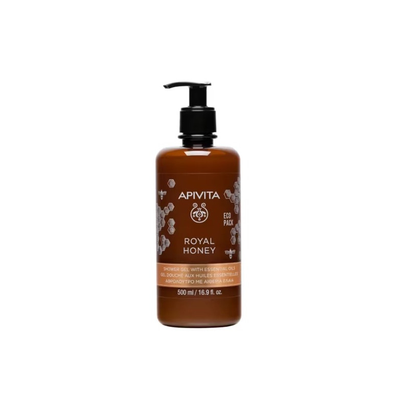 Apivita Royal Honney Gel de Baño con Aceites Esenciales 500ml - Farmacia en Casa Online