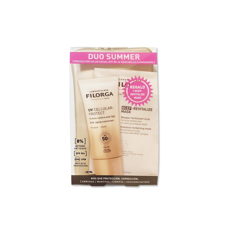 Filorga UV Cellular-Protect Crema Spf50+ 40ml + NCEF Mask 20ml - Farmacia en Casa Online