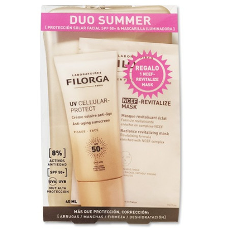 Filorga UV Cellular-Protect Crema Spf50+ 40ml + NCEF Mask 20ml - Farmacia en Casa Online
