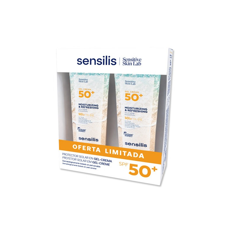 Sensilis Fotoprotector Gel Crema Toque Seco Spf50+ Duplo 2x250ml - Farmacia en Casa Online