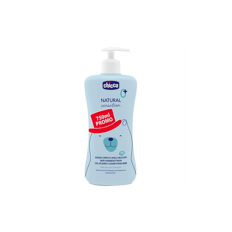 Chicco Natural Sensation Gel Baño y Champu 750ml - Farmacia en Casa Online