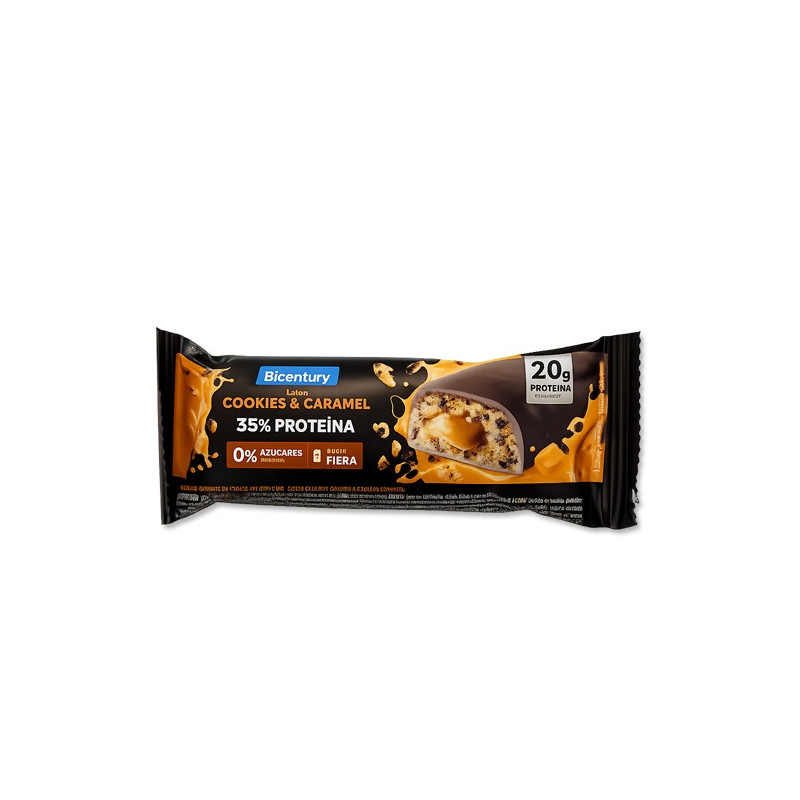 Bicentury Barrita Hiperproteica Galleta y Caramelo 1Ud - Farmacia en Casa Online