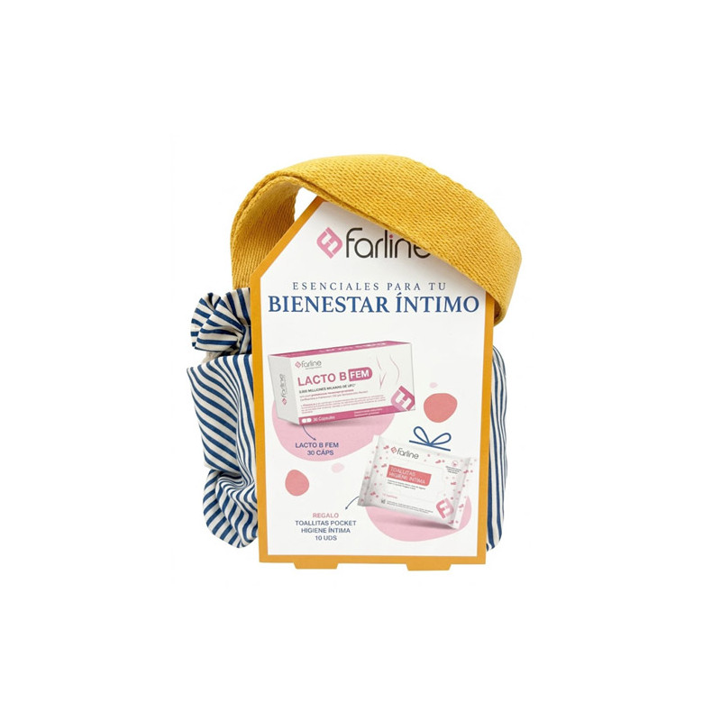 Farline Lacto B Fem 30Caps + Toallitas 10Uds + Neceser - Farmacia en Casa Online