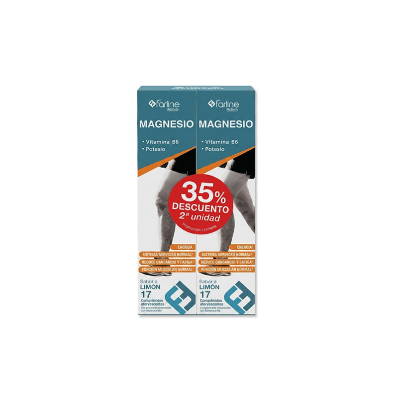 Farline Magnesio Sabor Limon Duplo 2x17Comp Efervescentes - Farmacia en Casa Online