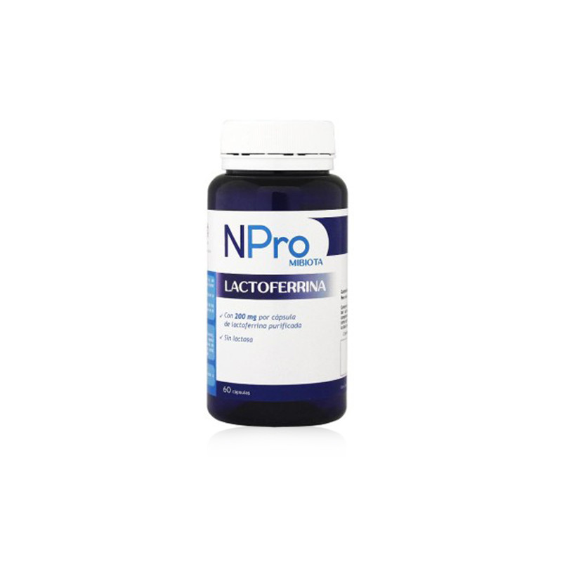 Npro Mibiota Lactoferrina 200mg 60 Caps - Farmacia en Casa Online