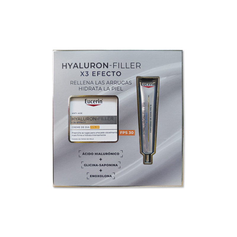 Eucerin Hyaluron-Filler + Crema Dia Spf30 50ml +C. Ojos 15ml - Farmacia en Casa Online