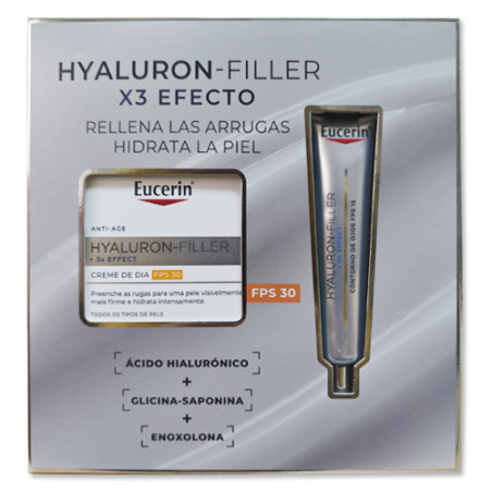 Eucerin Hyaluron-Filler + Crema Dia Spf30 50ml +C. Ojos 15ml - Farmacia en Casa Online