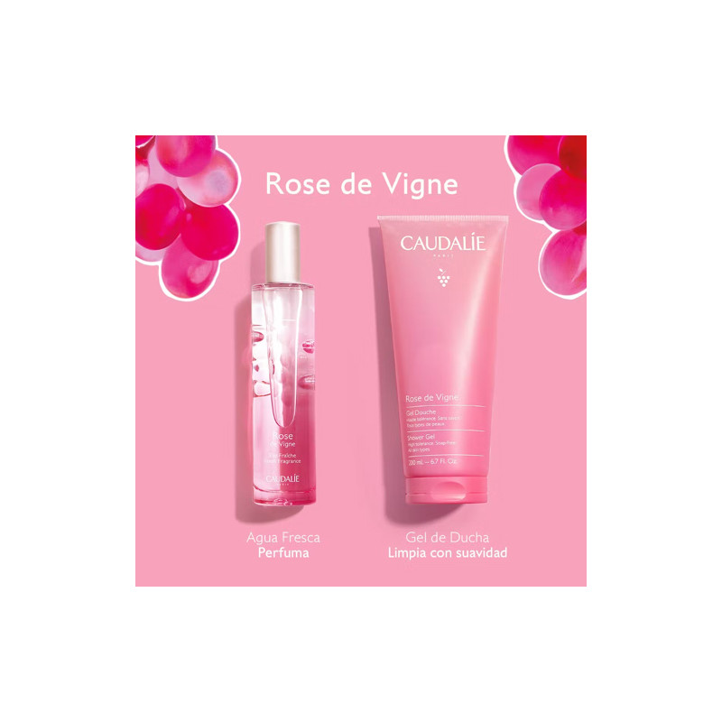 Caudalie Rose de Vigne Agua Refrescante 50ml + Gel de Ducha 200ml - Farmacia en Casa Online