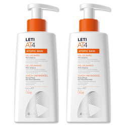 Leti AT4 Gel de Baño Piel Atopica Duplo 2x500ml - Farmacia en Casa Online