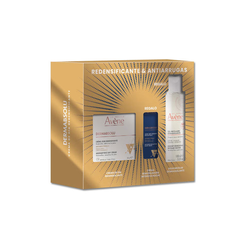 Avene Dermabsolu Crema Dia 50ml + A.Micelar 100ml + Cr Noche 10ml - Farmacia en Casa Online