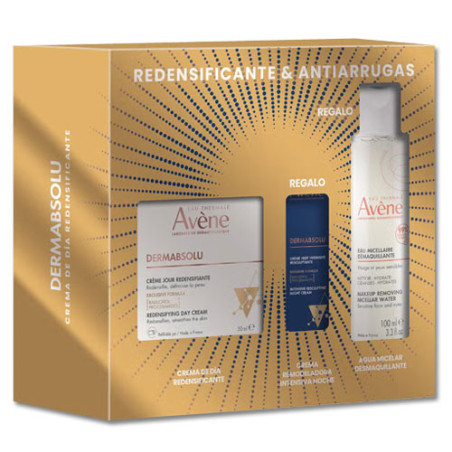 Avene Dermabsolu Crema Dia 50ml + A.Micelar 100ml + Cr Noche 10ml - Farmacia en Casa Online