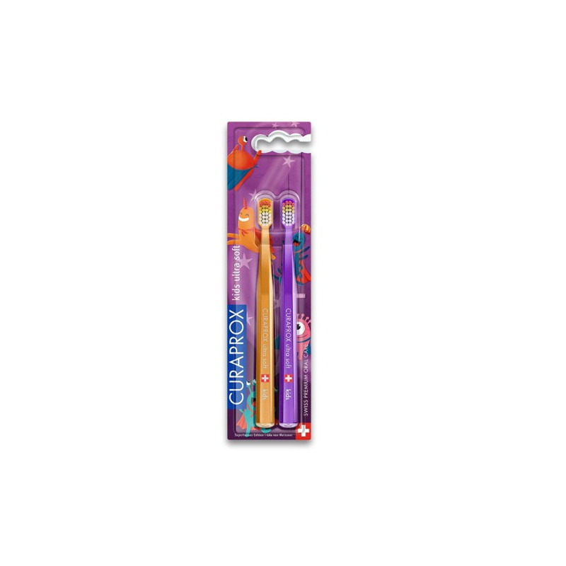 Curaprox Kids Cepillo Dental Ultra Suave 4-12 Años 2Uds - Farmacia en Casa Online