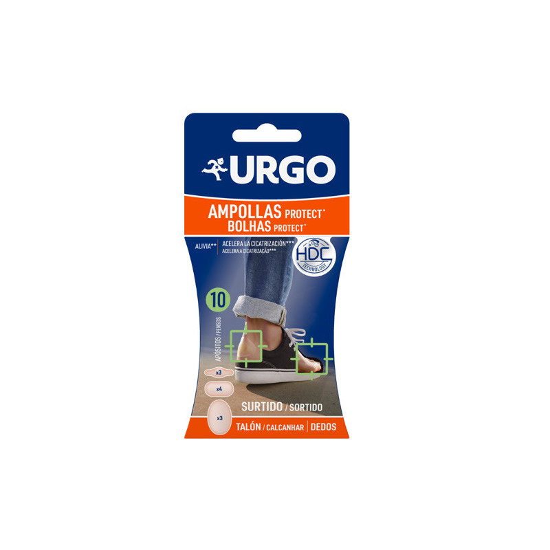 Urgo Ampollas Protect Surtido Apositos Talon Dedos 10Uds