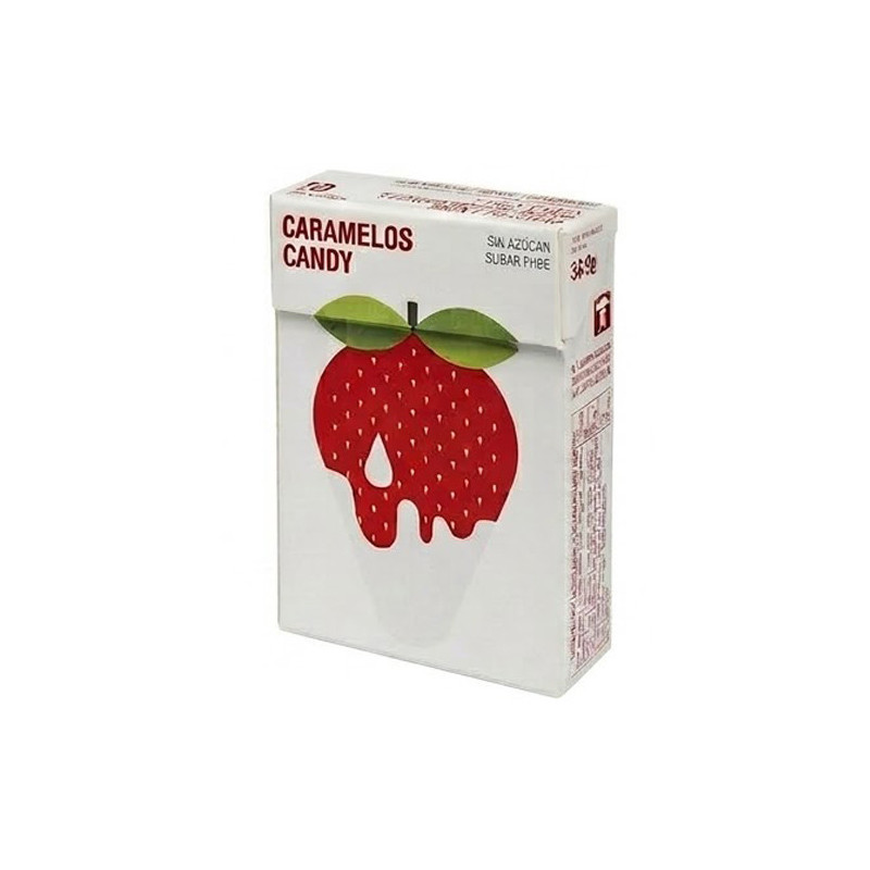 Interapothek Caramelos Sin Azucar Nata Fresa Cajita 36,5g