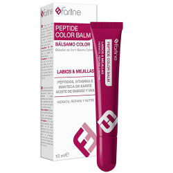 Farline Peptide Color Balm Labios Mejillas Burgundy 10ml