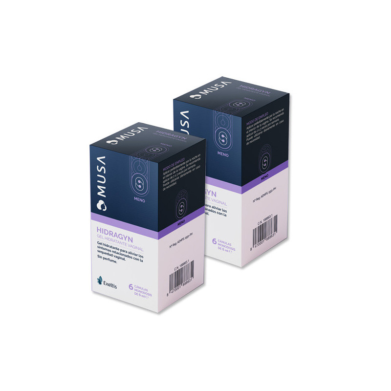 Musa Meno Hidragyn Gel Hidratante Vaginal Duplo 2x6Uds