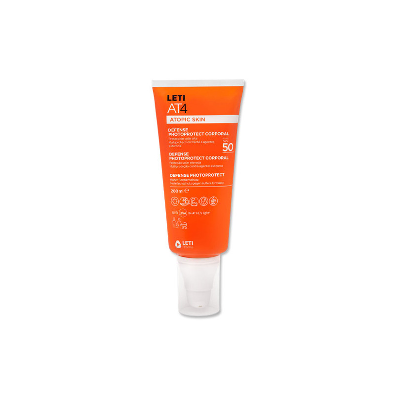 Leti At4 Atopic Skin Defense Locion Fluida Spf50 100ml
