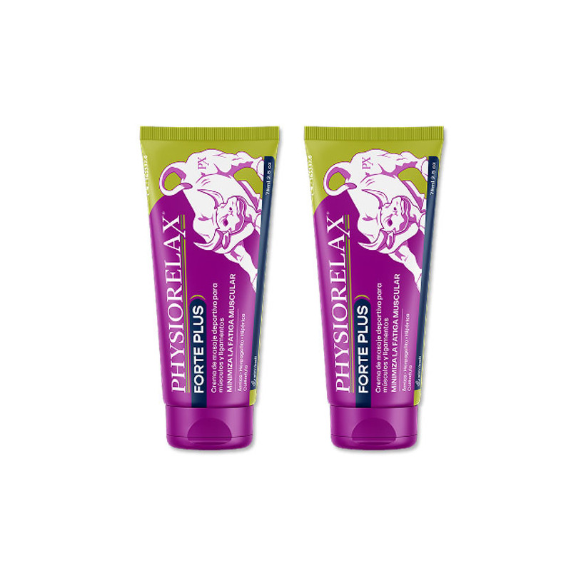 Physiorelax Forte Plus Crema de Masaje Duplo 2x75ml