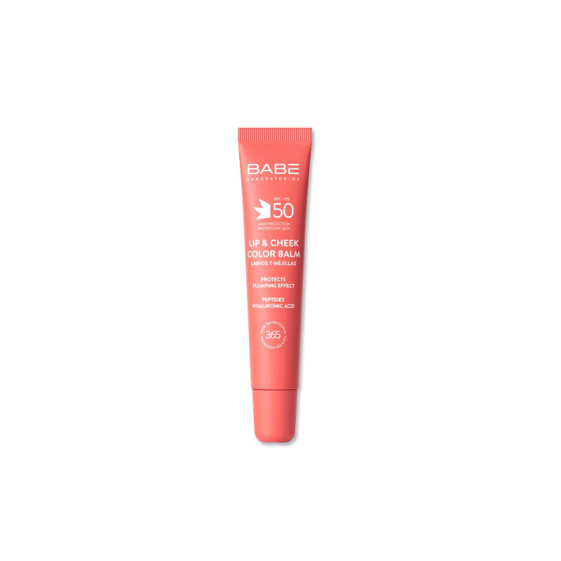 Babe Lip & Cheek Balsamo Labial Color Peach Spf50 20ml