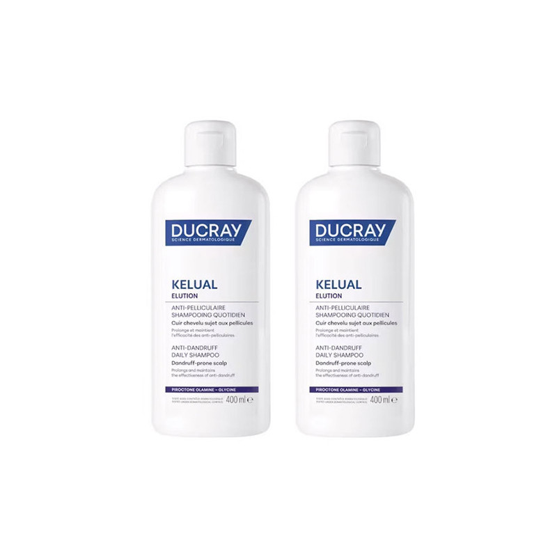 Ducray Kelual Elution Anticaspa Champu Duplo 2x400ml