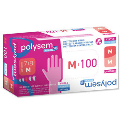 Polysem Guantes Vinilo sin Latex Talla M 100Uds