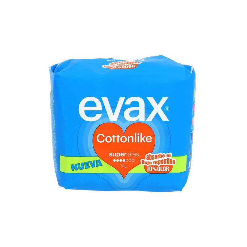 Evax Cottonlike Super Alas Compresa 14Uds