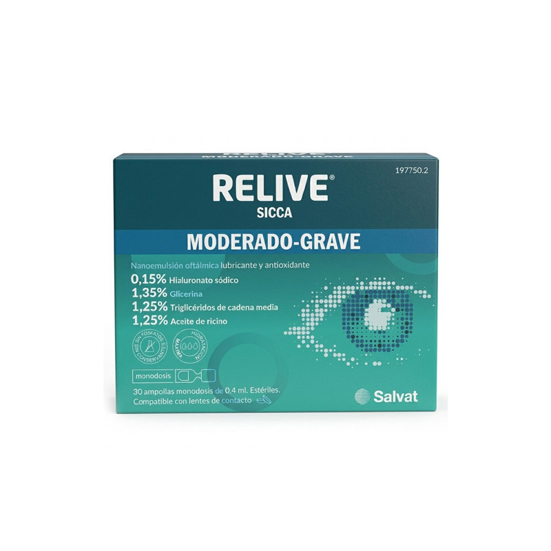 Relive Sicca Moderado-Grave Nanoemulsion Oftalmica 0,4mlx30Amp