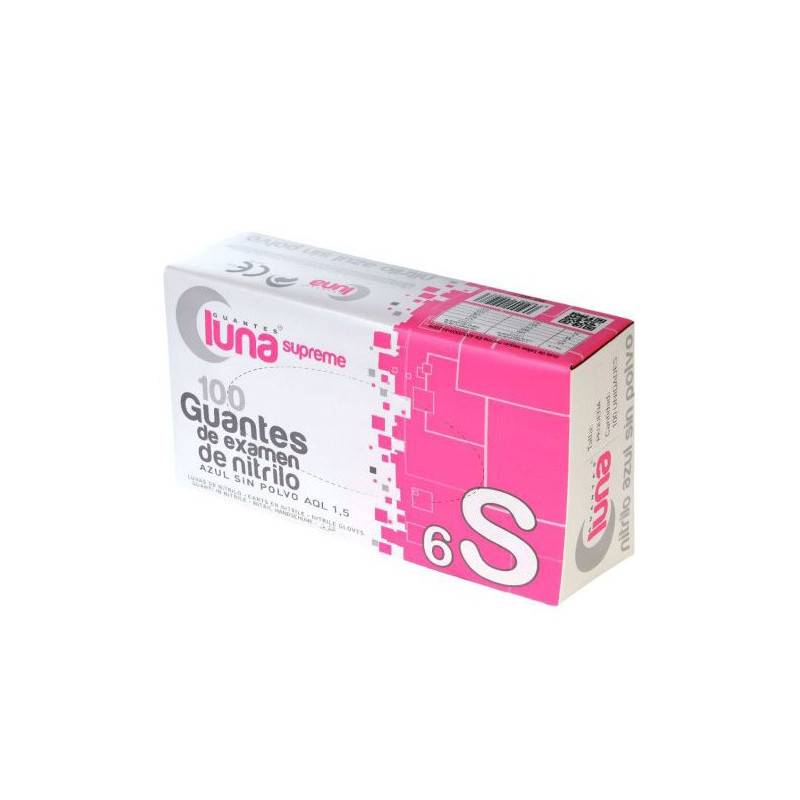 Luna Supreme Guantes de Examen Vinilo Talla S 100Uds