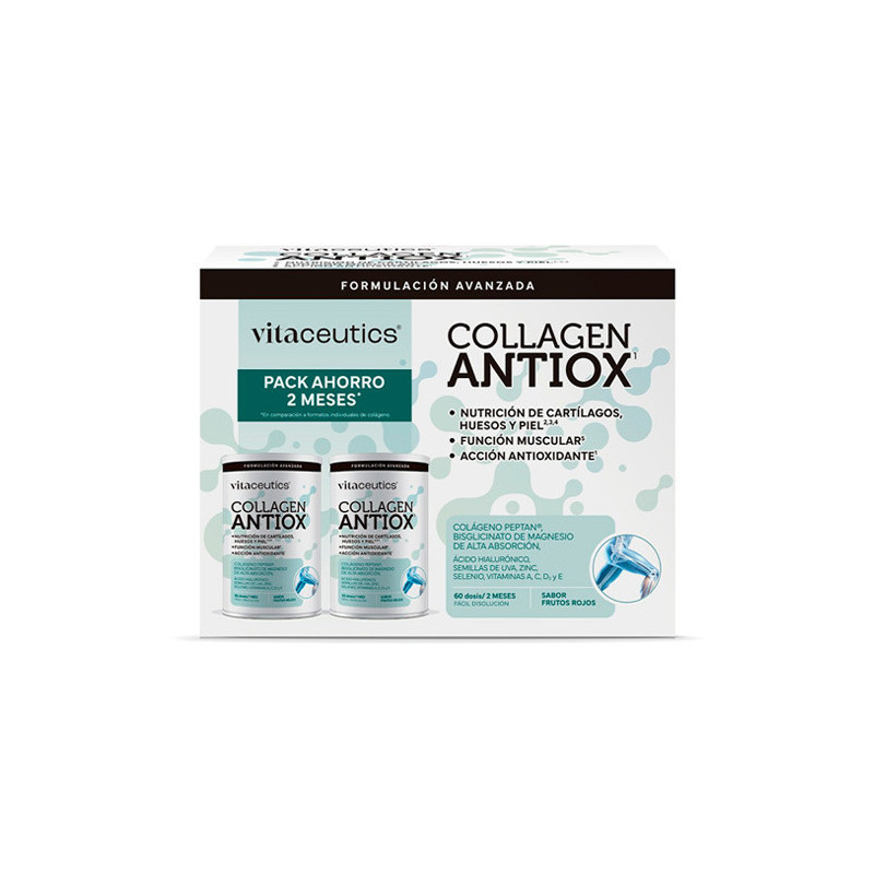 Vitaceutics Collagen Antiox Sabor Frutos Rojos Duplo 2x420gr