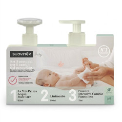 Suavinex Baby Agua Micelar 500ml + Linimento 500ml + Crema 50ml