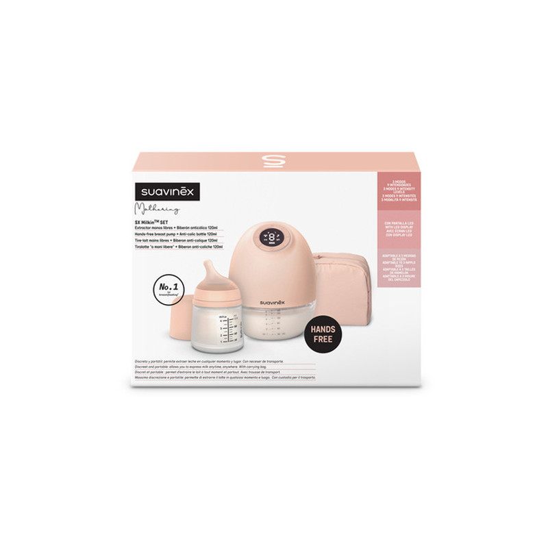 Suavinex Mothering Extractor Manos Libres + Biberon 120ml - Farmacia en Casa Online
