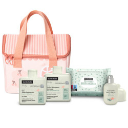 Suavinex My Little Snack Bag Casita Nevera Rosa 4 Productos