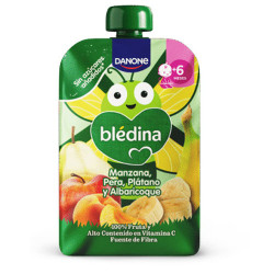Bledina Pouch Manzana, Pera, Platano y Albaricoque 100gr