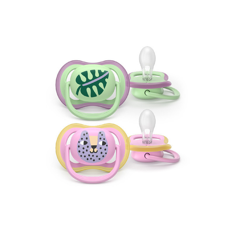 Avent Ultra Air Chupete Jungla 6-18m 2Uds