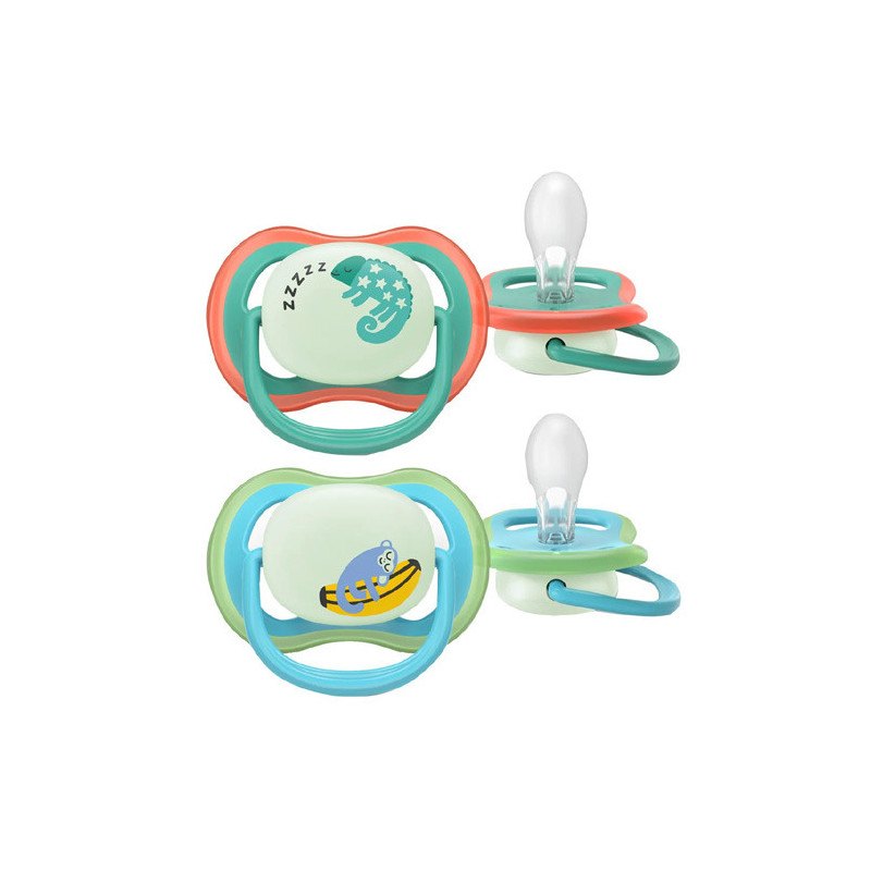 Avent Ultra Air Chupete Nocturno Jungla 6-18m 2Uds
