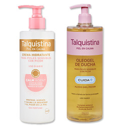 Talquistina Oleogel Ducha 400ml + Crema Hidratante 400ml