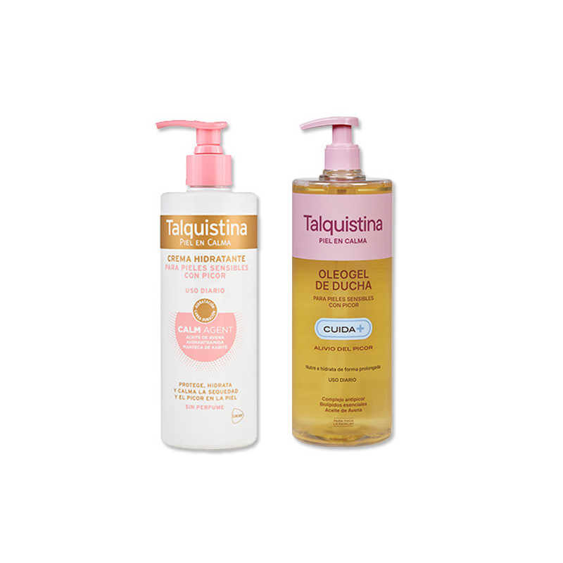 Talquistina Oleogel Ducha 400ml + Crema Hidratante 400ml