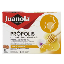 Juanola Propolis Pastillas Goma Sabor Naranja 24Uds