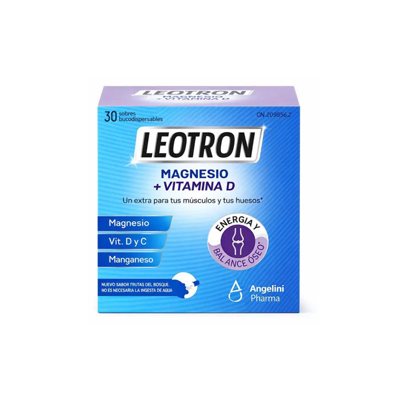 Angelini Leotron Vitalidad Magnesio y Vitamina D 30 Sobres