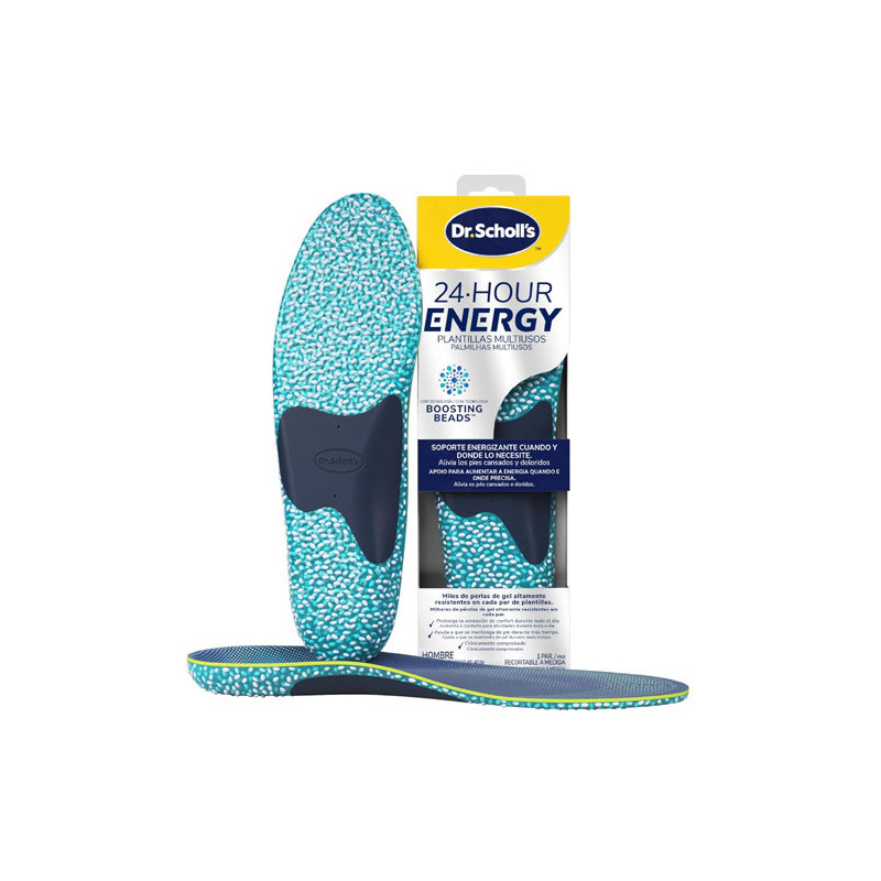 Dr Scholls 24h Energy Plantillas Hombre Talla 40-47.5 1Par