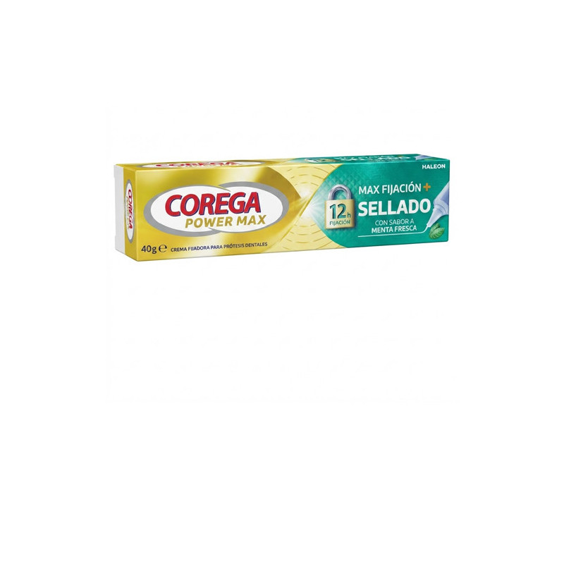 Corega Power Max Fijacion + Sellado Sabor Menta 40gr
