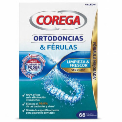 Corega Ortodoncias y Ferulas Limpieza Diaria 66 Tabletas