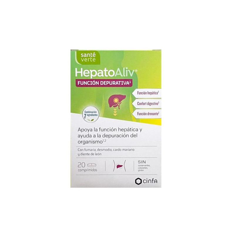 Sante Verte HepatoAliv Funcion Depurativa 20Comp